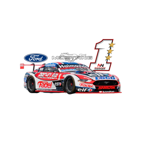 Calcomania Vinilo 1 Mariano Werner Ford Mustang TC 2024