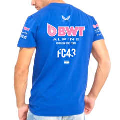 Remera Franco Colapinto 43 Alpine F1 Azul Francia en internet
