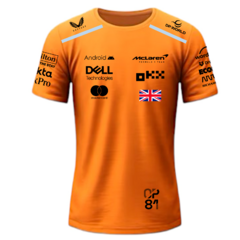 Remera Mclaren F1 team Oscar Piastri naranja - comprar online