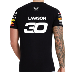 Remera Red Bull Racing F1 2025 Lawson negro en internet