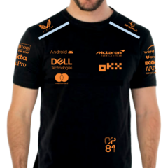 Remera Mclaren Oscar Piastri F1 negro en internet