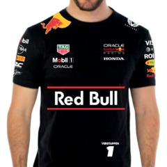 Remera Red Bull Racing F1 2025 Max Verstappen negro - comprar online