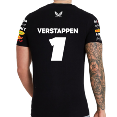 Remera Red Bull Racing F1 2025 Max Verstappen negro en internet