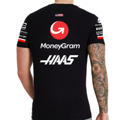 Remera Moneygram Haas F1 Team Toyota Gazoo Racing negro en internet