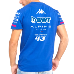 Remera Franco Colapinto 43 Alpine F1 Azul Francia XXL en internet