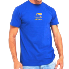 Remera Ayrton Senna Senna Senna F1 azul francia - comprar online