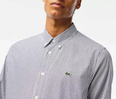 CAMISA DEL ALGODÓN SUPIMA A RAYAS REGULAR FIT LACOSTE - CH 4187 - 522 - By Marconi Boutique - Lacoste 