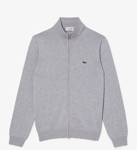 SWEATER DE HOMBRE EN ALGODÓN ECOLÓGICO CON CUELLO ALTO Y CIERRE - AH 9325 - CCA