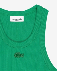 VESTIDO DE ALGODÓN ACANALADO SLIM FIT LACOSTE - EF 6444 - LDM - comprar online