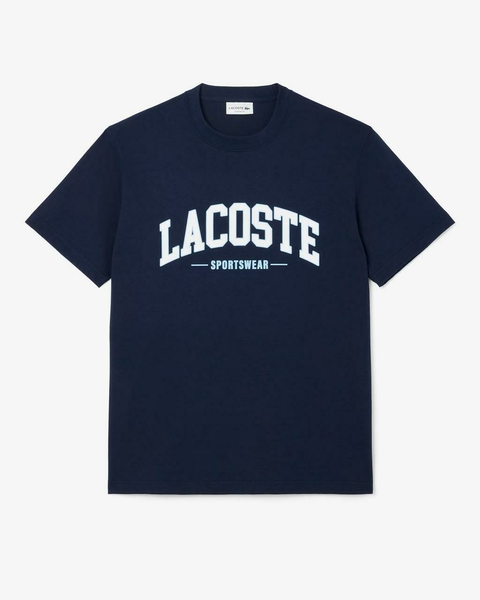 REMERA DE ALGODÓN CON INSCRIPCIÓN LACOSTE - TH 6565 - 166 - comprar online