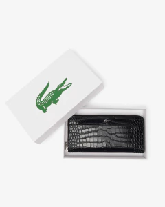 BILLETERA DE CUERO GRANDE CON RELIEVE CHANTACO LACOSTE - NF 4978 - 000 - By Marconi Boutique - Lacoste 