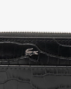 BILLETERA DE CUERO GRANDE CON RELIEVE CHANTACO LACOSTE - NF 4978 - 000 en internet