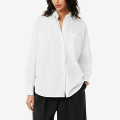CAMISA OVERSIZE DE POPELINA DE ALGODÓN LACOSTE - CF 0215 - 001