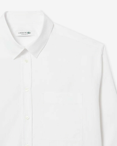 CAMISA OVERSIZE DE POPELINA DE ALGODÓN LACOSTE - CF 0215 - 001 en internet