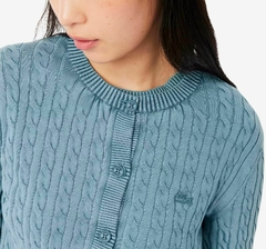 CARDIGAN TEJIDO CON EFECTO LAVADO LACOSTE - AF 9584 - HD9 - tienda online