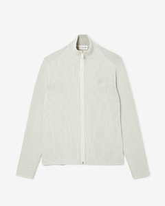 SWEATER DE ALGODÓN ACANALADO CON CIERRE LACOSTE - AH 9312 - CI9 - comprar online