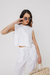 Top Sara Lino White - comprar online