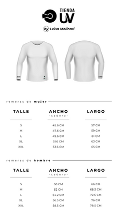 REMERA CON FILTRO UV FPU 50+ MUJER