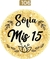 Stickers Mis 15 6X6cm por 100 unidades