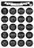 Planchas de stickers condimentos personalizada