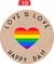 Stickers San Valentin 5x5cm por 100u - tienda online