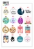 FELICES PASCUAS STICKERS X 100 UNIDADES 5 X 5CM - tienda online
