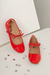 12444 - Sapatinho Laçinho Vermelho Verniz - comprar online