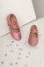 15269 - Sapatinho Laço Lateral e Velcro Rosa Sweet