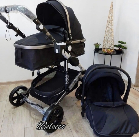 Carrinho de bebê Belecoo B. ChildHood 3 em 1 - Moisés, passeio e bebê conforto - comprar online