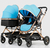 Carrinho para gêmeos 2 em 1 - Belecoo Twins - Moisés e Passeio - loja online