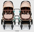 Carrinho para gêmeos 2 em 1 - Belecoo Twins - Moisés e Passeio - comprar online