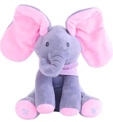Elefante musical Peek a Boo - Canta e mexe as orelhas
