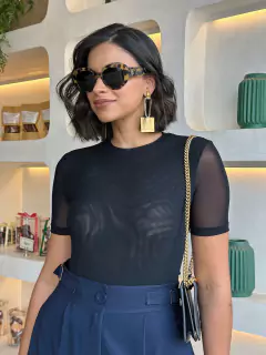 BLUSA AYRA TULE - Daztrez Boutique Moda Feminina: Especialista em roupas femininas seguindo as últimas tendências do mundo fashion.