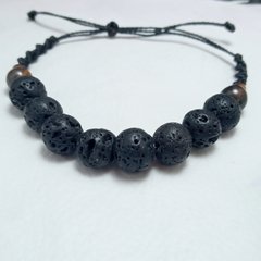 Pulsera piedra volcánica