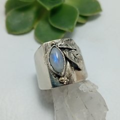 Anillo Alpaca Piedra Luna