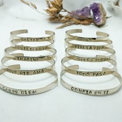 Pulsera Alpaca frases - comprar online