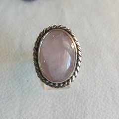Anillo Cuarzo Rosa - Ilusión Artesana