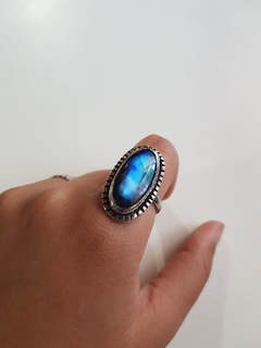 Anillo de Labradorita Poseidón