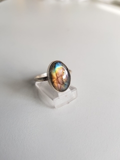 Anillo Plata Labradorite