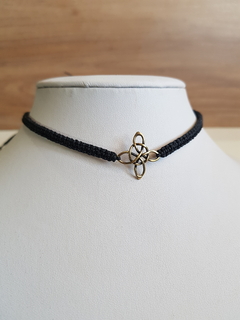 choker nudo de bruja y luna - Ilusión Artesana