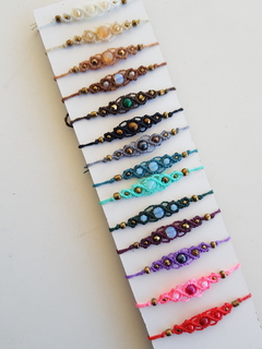 pulsera / tobillera piedras boho - comprar online