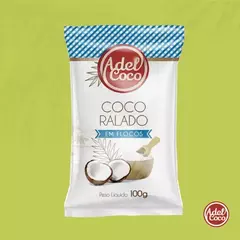 COCO RALADO EM FLOCOS 100G - ADEL COCO