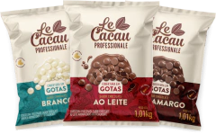 COBERTURA EM CHIPS DE CHOCOLATE BRANCO 1,01KG LE CACAU na internet