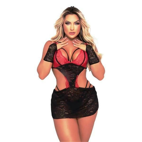 Camisola Esposinha Puta em Renda Tallyta Moda Apimentada