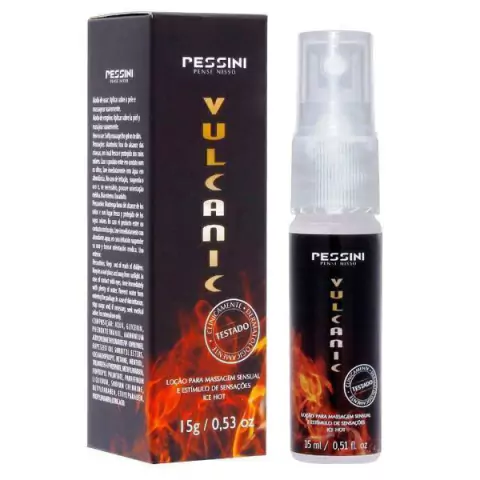 Vulcanic Spray Excitante Unissex 15ml Pessini