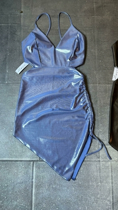 Vestido Foil Escote V - comprar online
