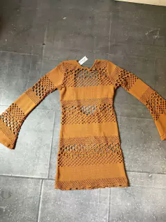Vestido Tejido Marron