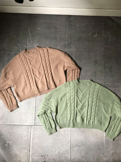Sweater Trenza Corto