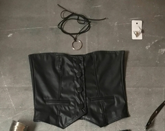 Corset Botones Ecocuero