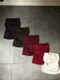Strapless Frunce Liso Kyla